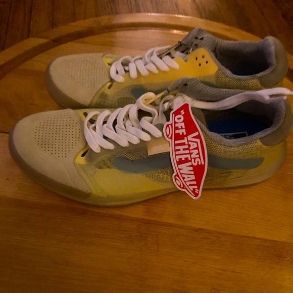 Vans Shoes - Vans Yellow and Gray Women's Sneakers